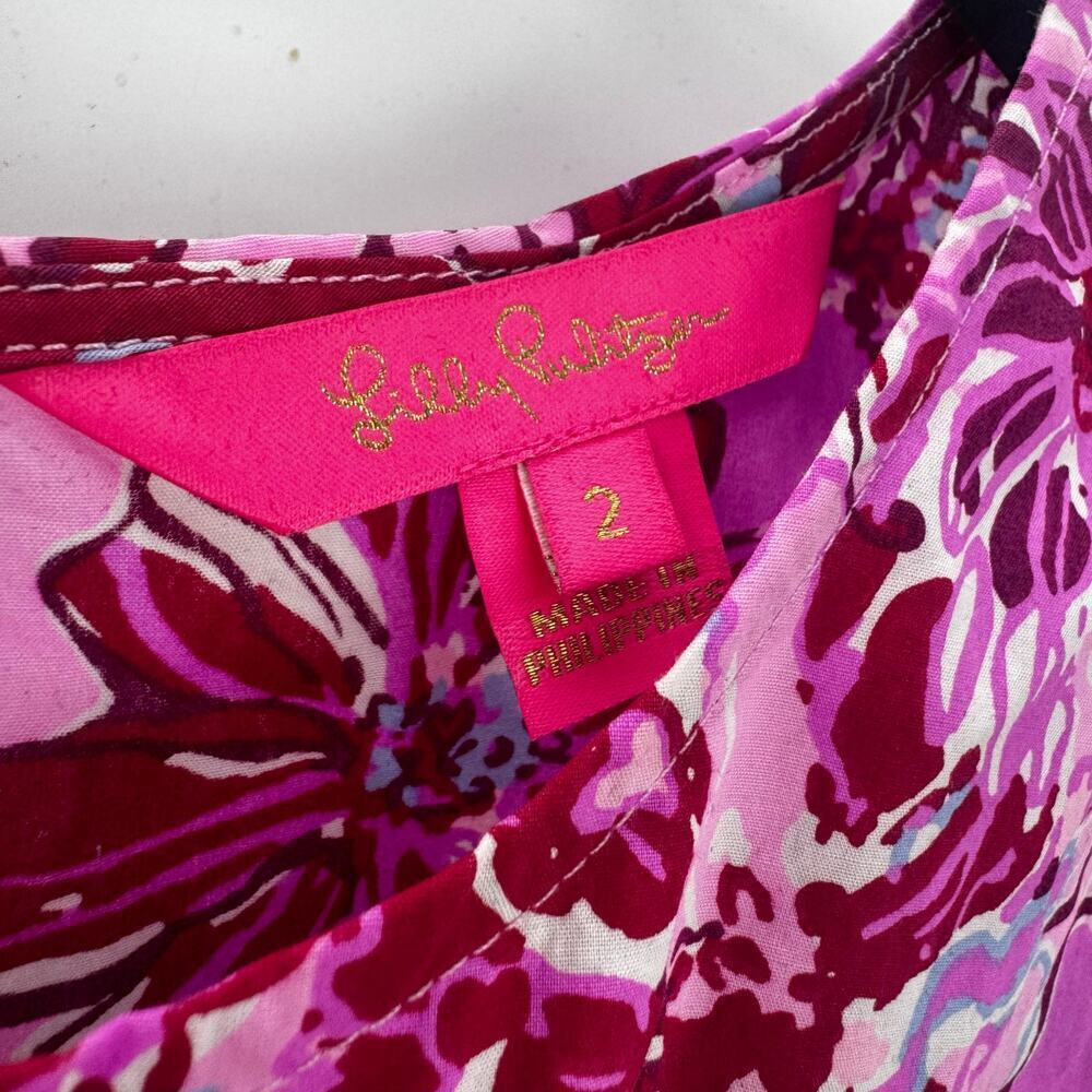 Lilly Pulitzer Women's Khloey Smocked A-Line Cotton Dress Size 2 NWOT - Picture 12 of 14